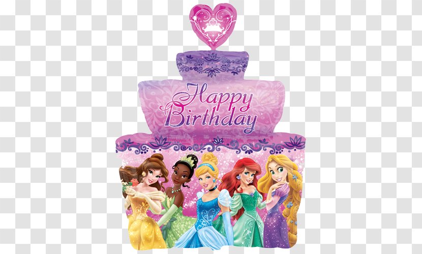 Birthday Cake Princess Balloon Party - Doll Transparent PNG