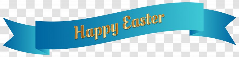Easter Egg Banner Clip Art - Blue - Cliparts Transparent PNG