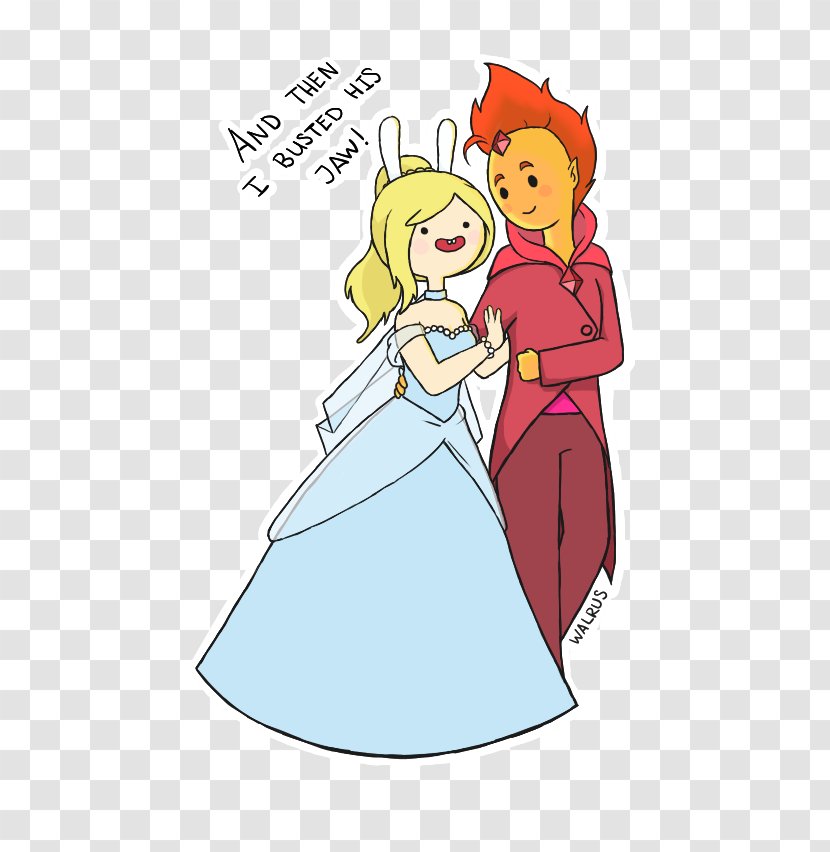 Fionna And Cake Finn The Human Flame Princess Kiss Comics - Flower Transparent PNG