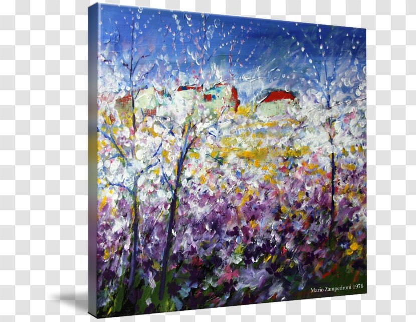 Painting Blossom Acrylic Paint Modern Art Transparent PNG