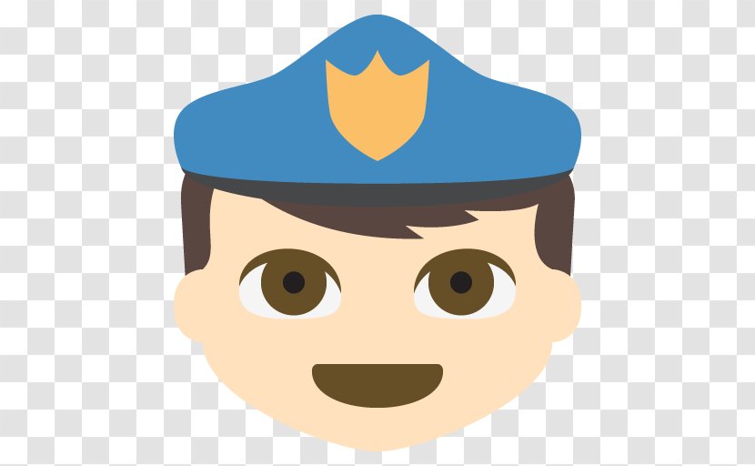 Emoji Police Officer Emoticon Clip Art - Headgear Transparent PNG