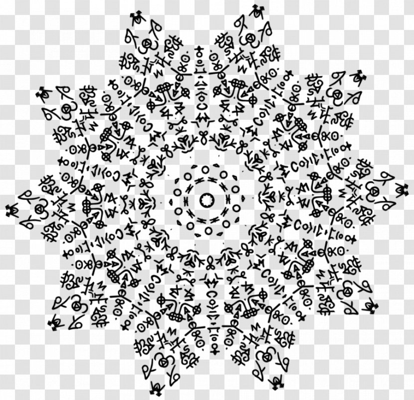 Snowflake 2D Computer Graphics - Monochrome - Creative Transparent PNG