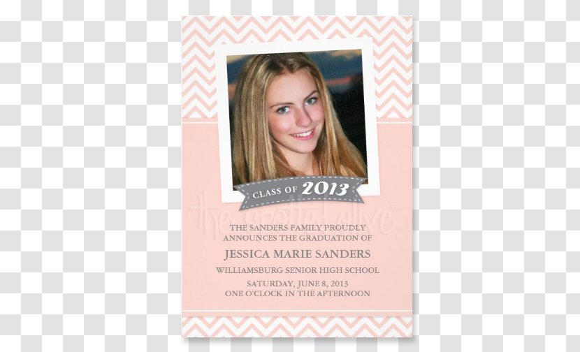 Blond Hair Coloring Picture Frames - Red - Graduation Snap Transparent PNG
