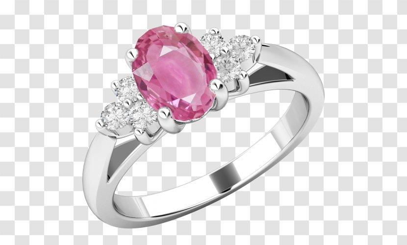 Diamond Ring Sapphire Gold Gemstone - Wedding Ceremony Supply Transparent PNG