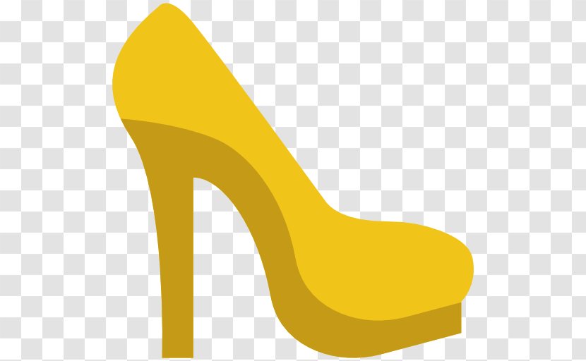 Outdoor Shoe High Heeled Footwear Yellow Transparent PNG