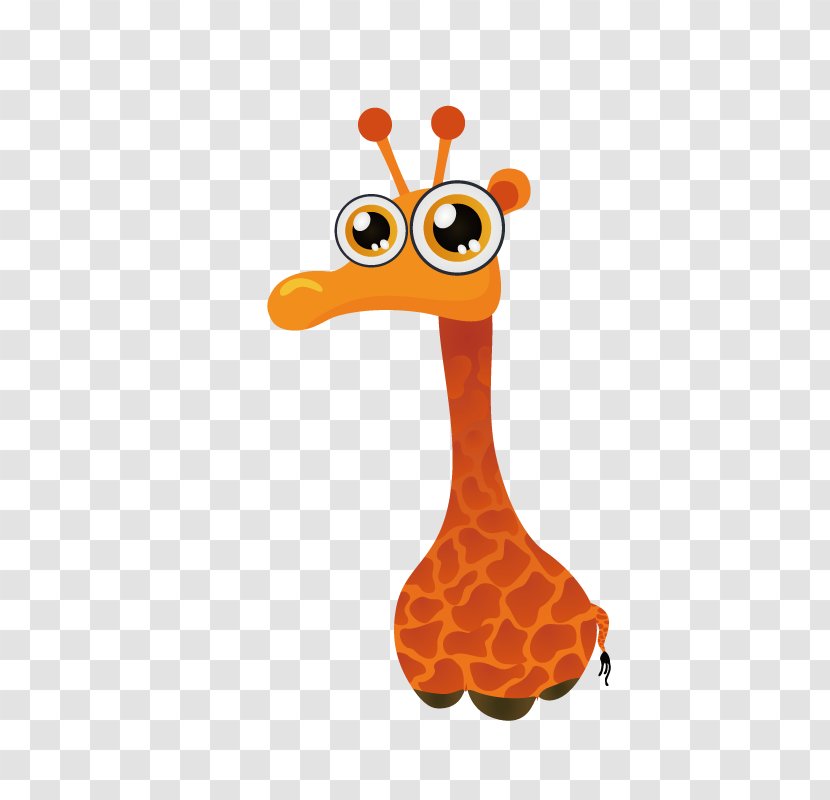 Northern Giraffe Sticker - Funny Animal Transparent PNG