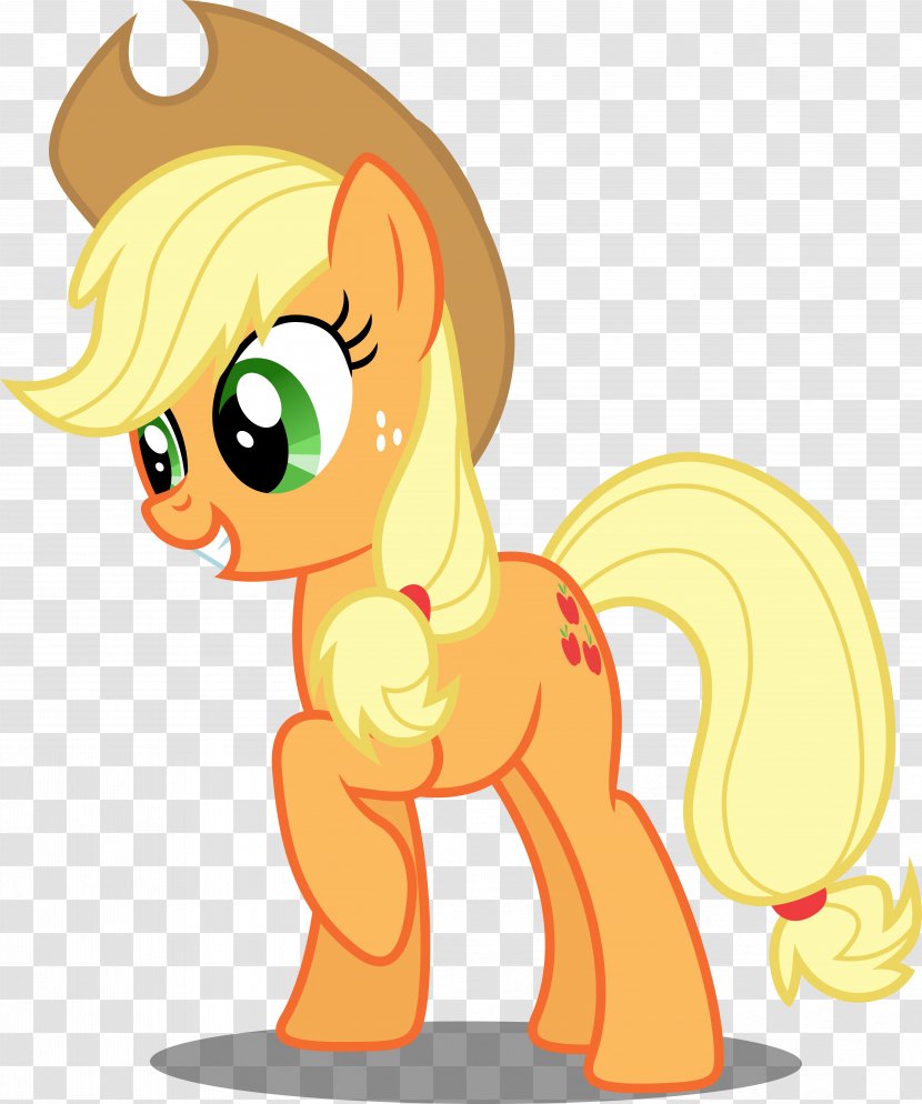 Applejack Pony Rainbow Dash Twilight Sparkle Pinkie Pie - Apple - Mythical Creature Transparent PNG