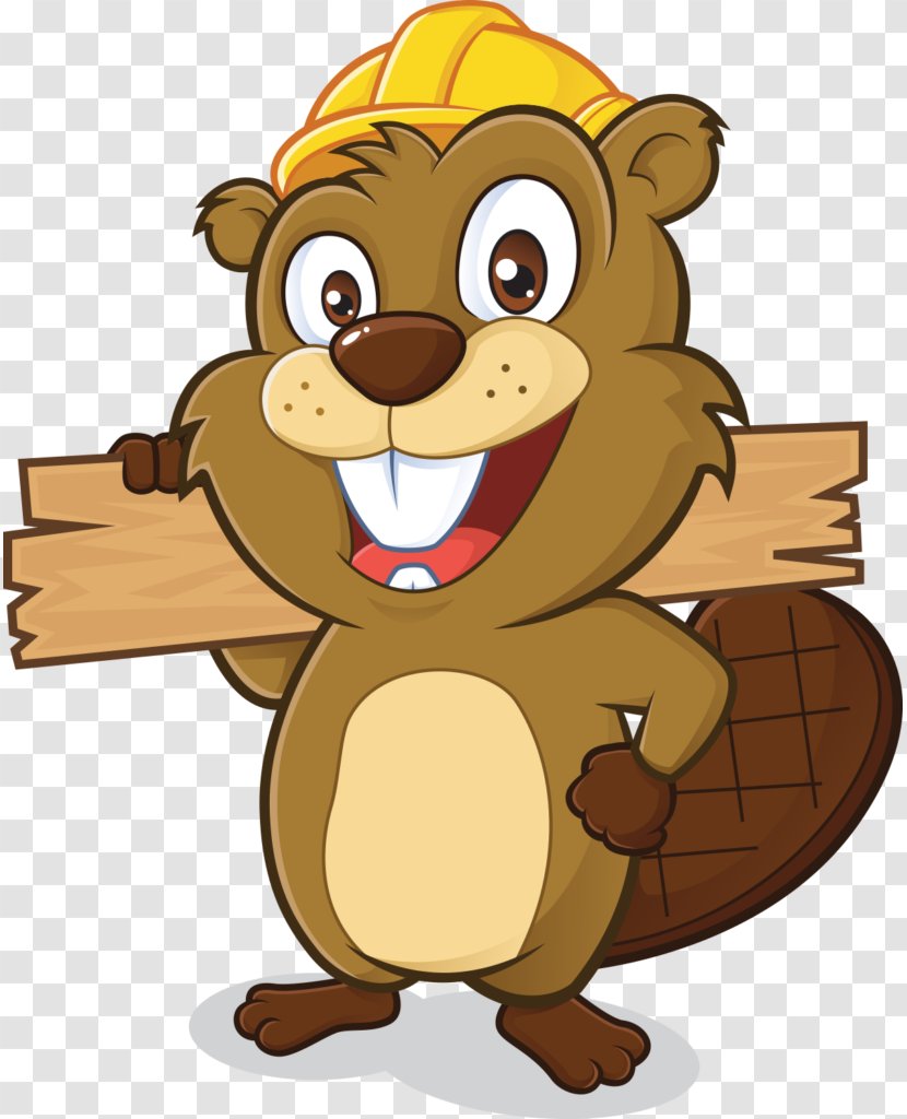Beaver Cartoon Royalty-free Clip Art - Mascot Transparent PNG