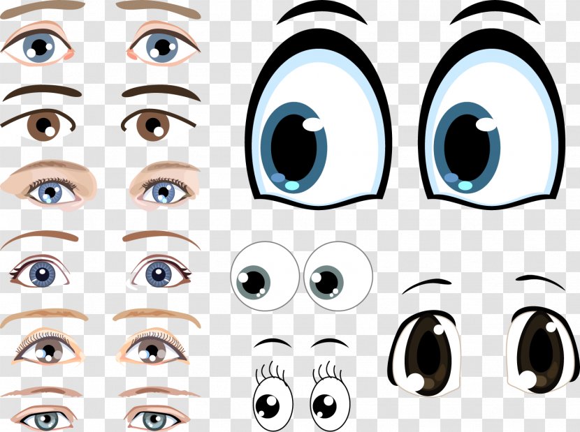 Eye Facial Expression Clip Art - Heart - Cartoon Eyes Transparent PNG