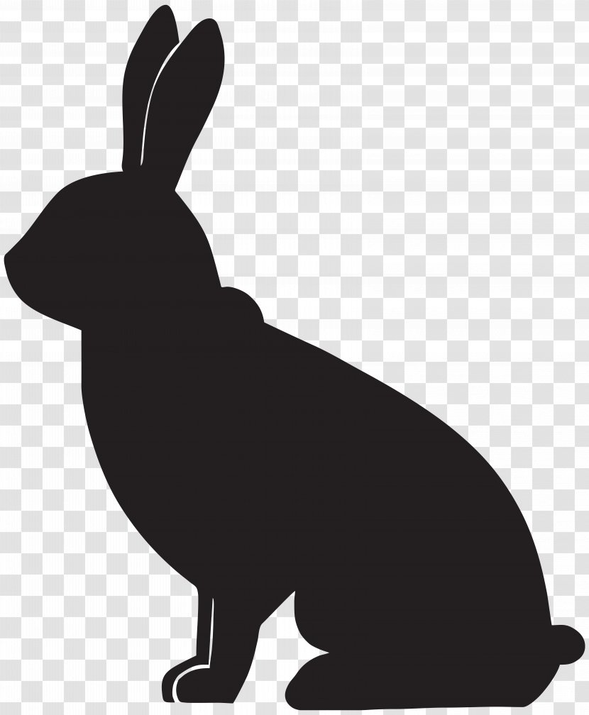 Rabbit Silhouette Clip Art - Image Transparent PNG
