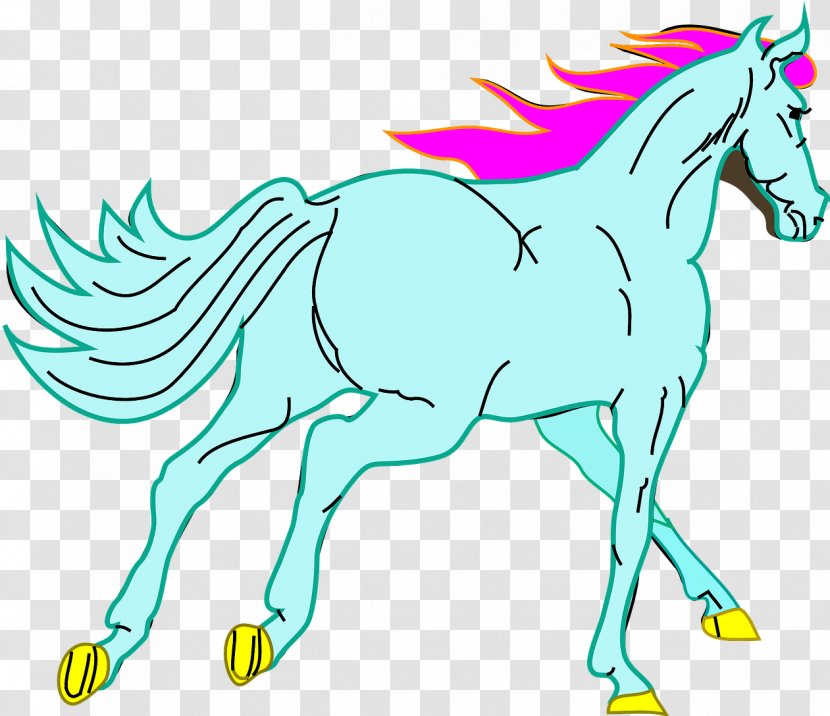 Horse Cartoon - Arabian - Drawing Tack Transparent PNG