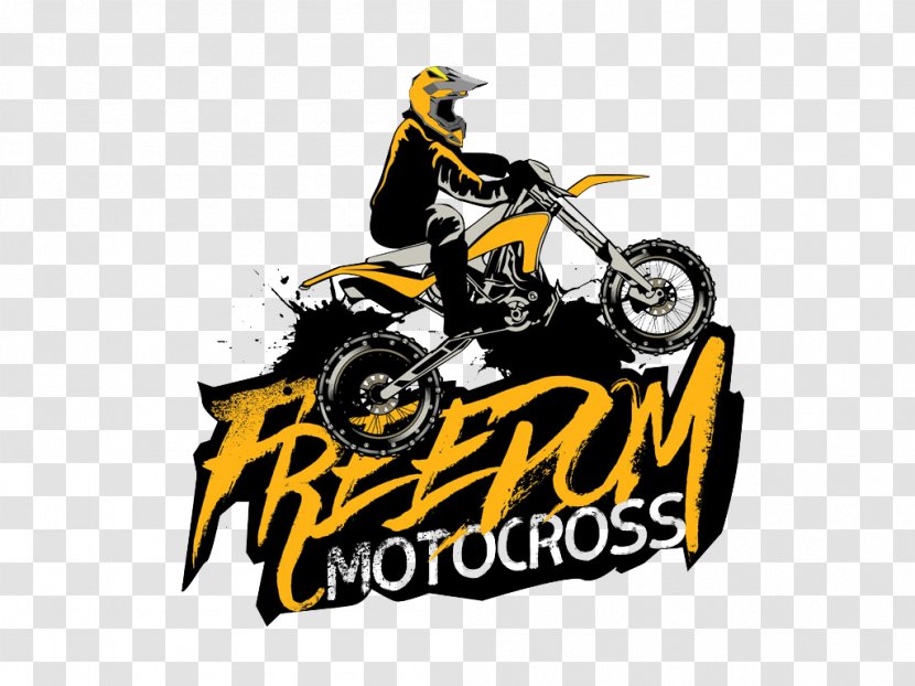Logo Motocross Motorcycle - Yellow Transparent PNG
