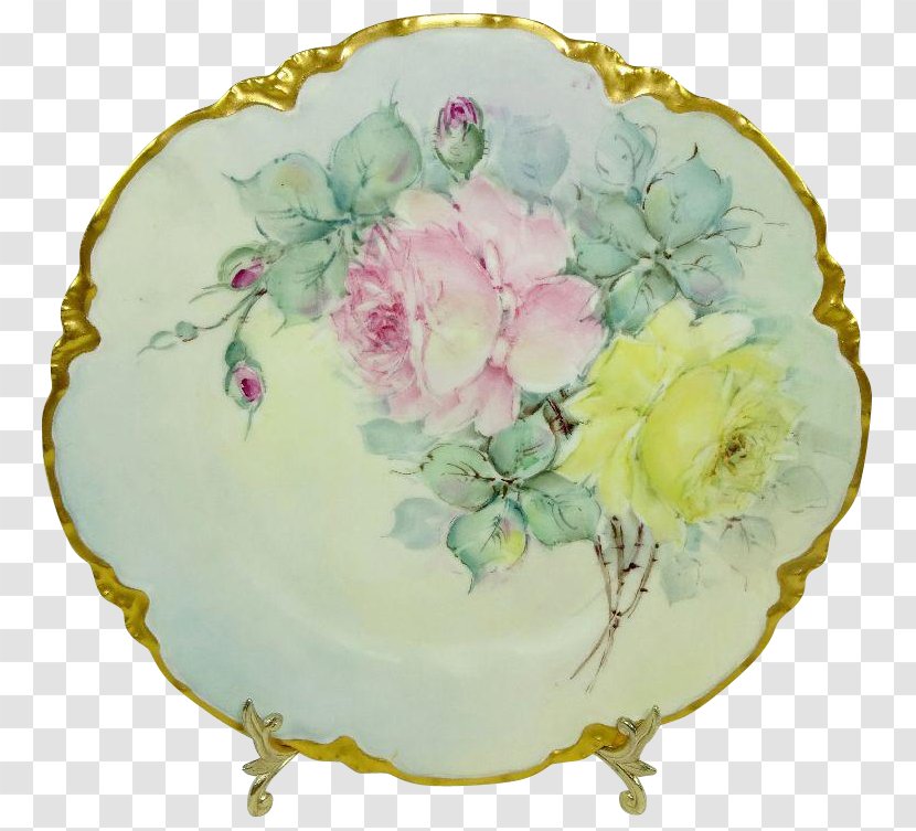 Tableware Platter Flower Ceramic Plate - Hand-painted Ink And White Ballerina Transparent PNG