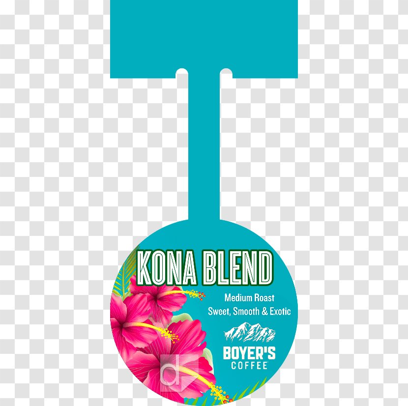Kona Coffee Breakfast Logo Roasting - Organic Food - Shelf Talker Transparent PNG