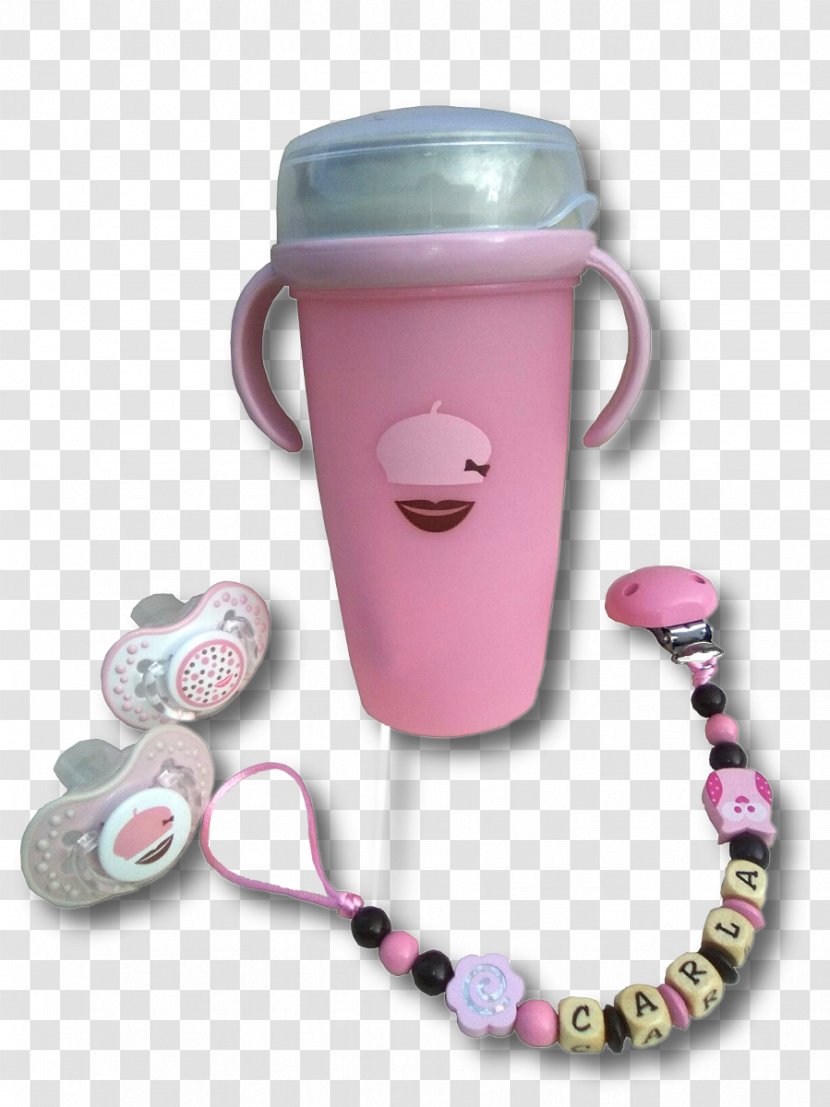 Pacifier Plastic Mug - Charms Pendants Transparent PNG