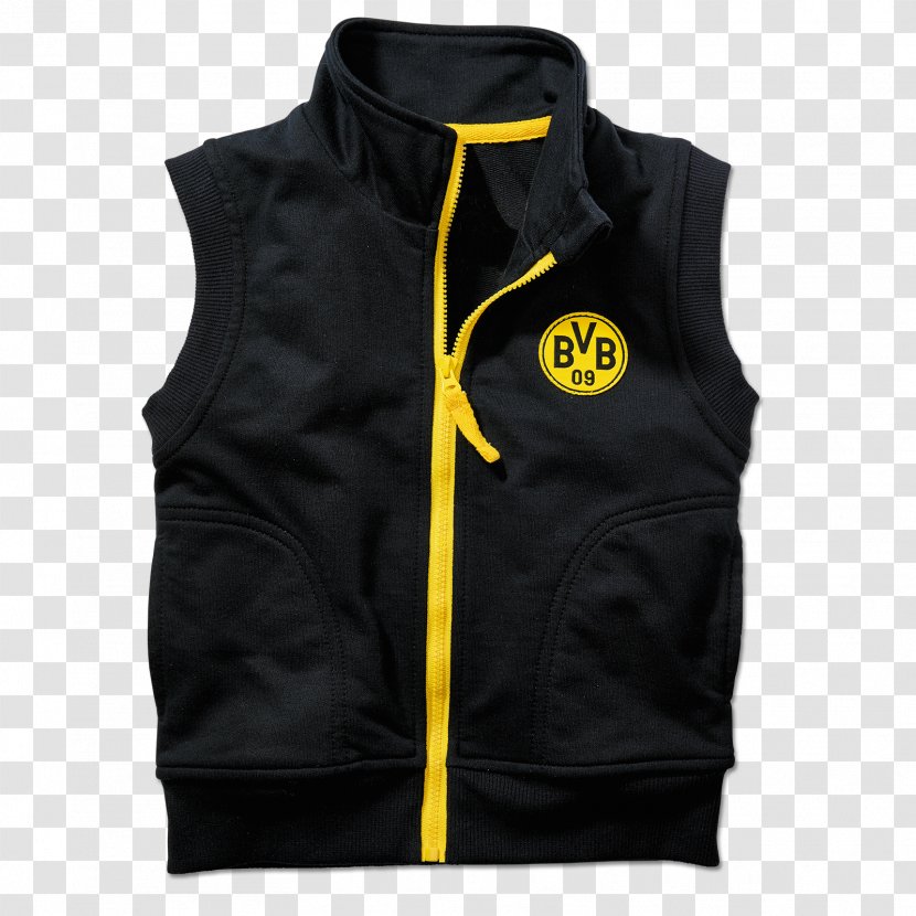 Gilets Bluza Hood Jacket Borussia Dortmund - Black Transparent PNG