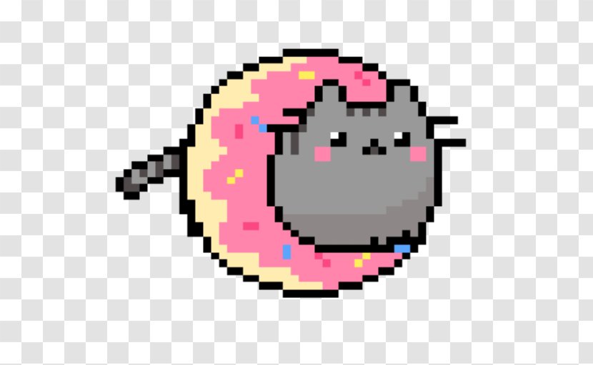 Nyan Cat Donuts Pusheen Pixel Art - Wikia Transparent PNG