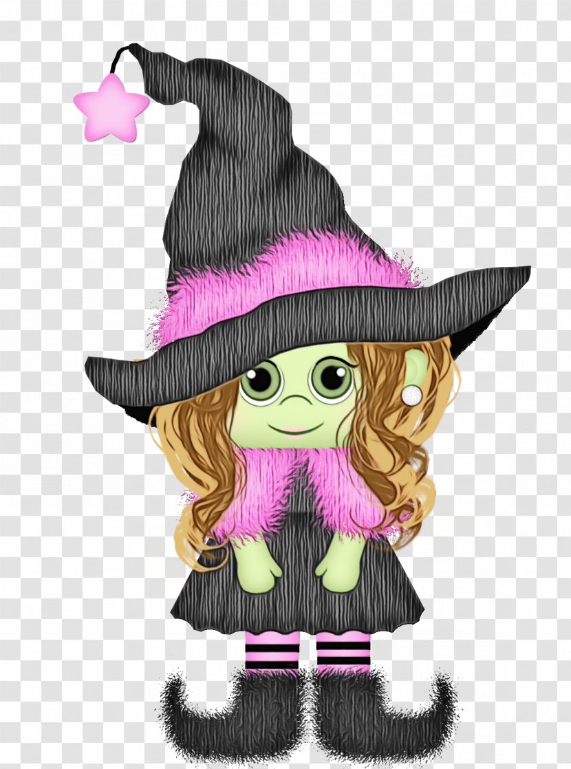 Witch Cartoon - Wet Ink - Costume Accessory Transparent PNG