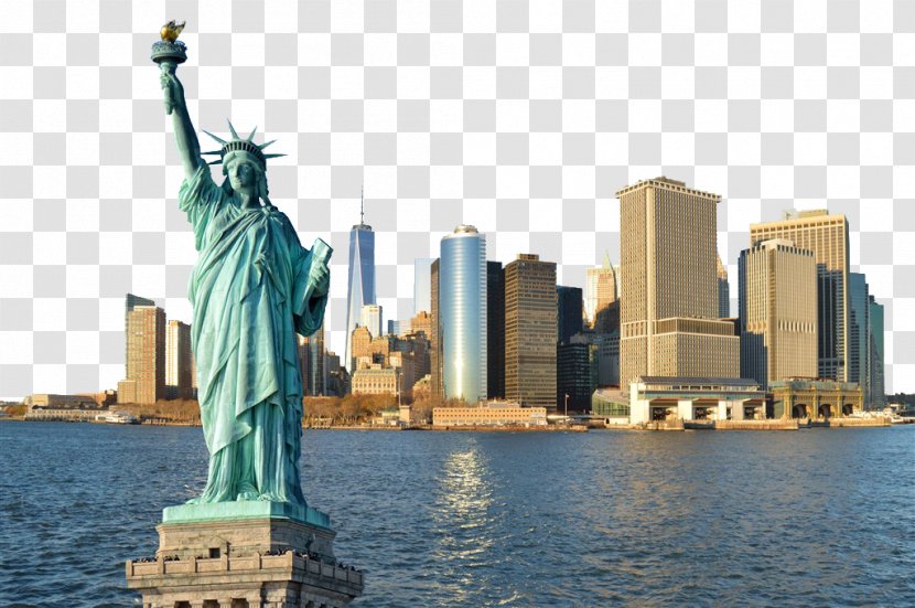 Statue Of Liberty Manhattan Corcovado Hotel - Stock Photography - New York Building And The Close-up Transparent PNG