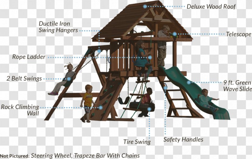 Swing Building Outdoor Playset Playground Slide Jungle Gym - Carpenter - Wood Transparent PNG