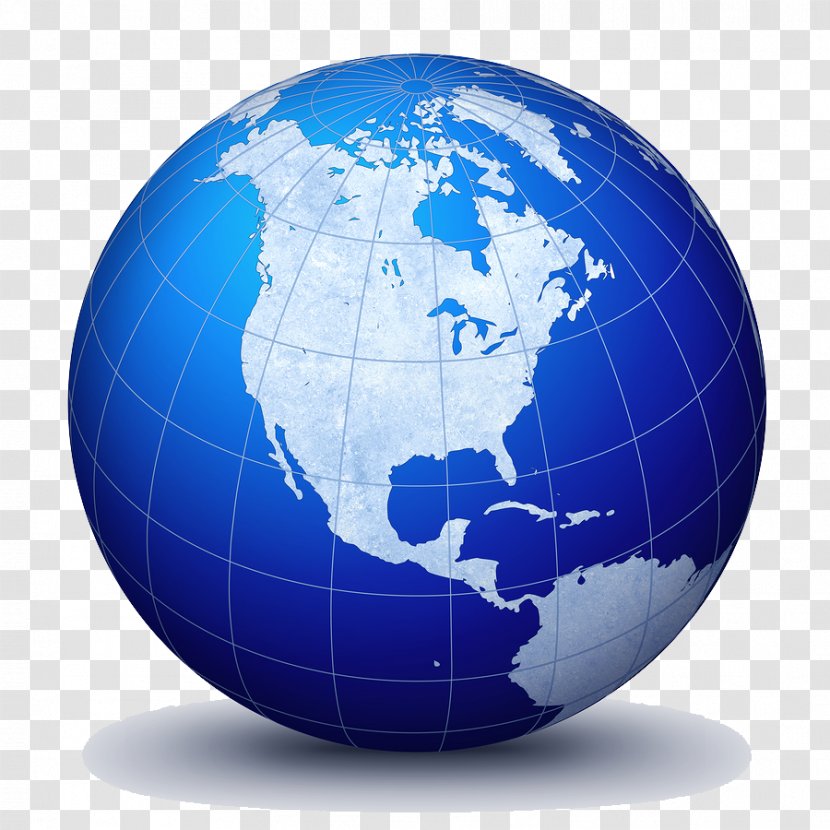 Globe World Map Technology Shutterstock - Earth Transparent PNG
