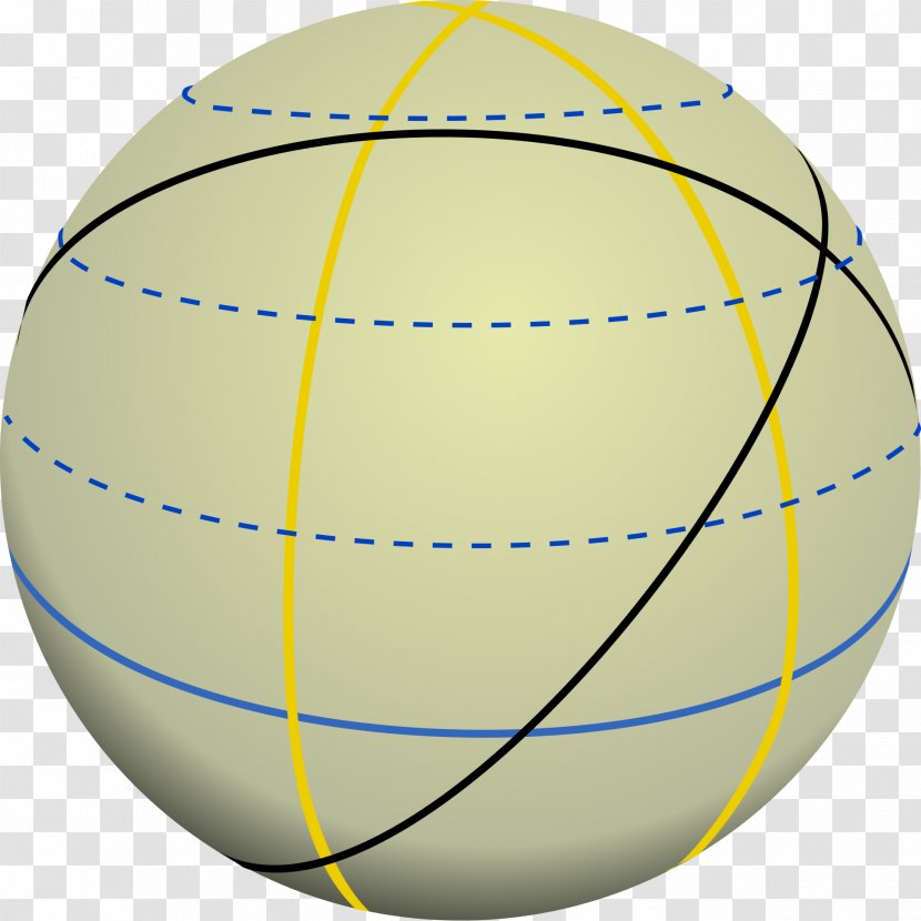 Great Circle Longitude Equator Disk Latitude - Pallone - Line Transparent PNG