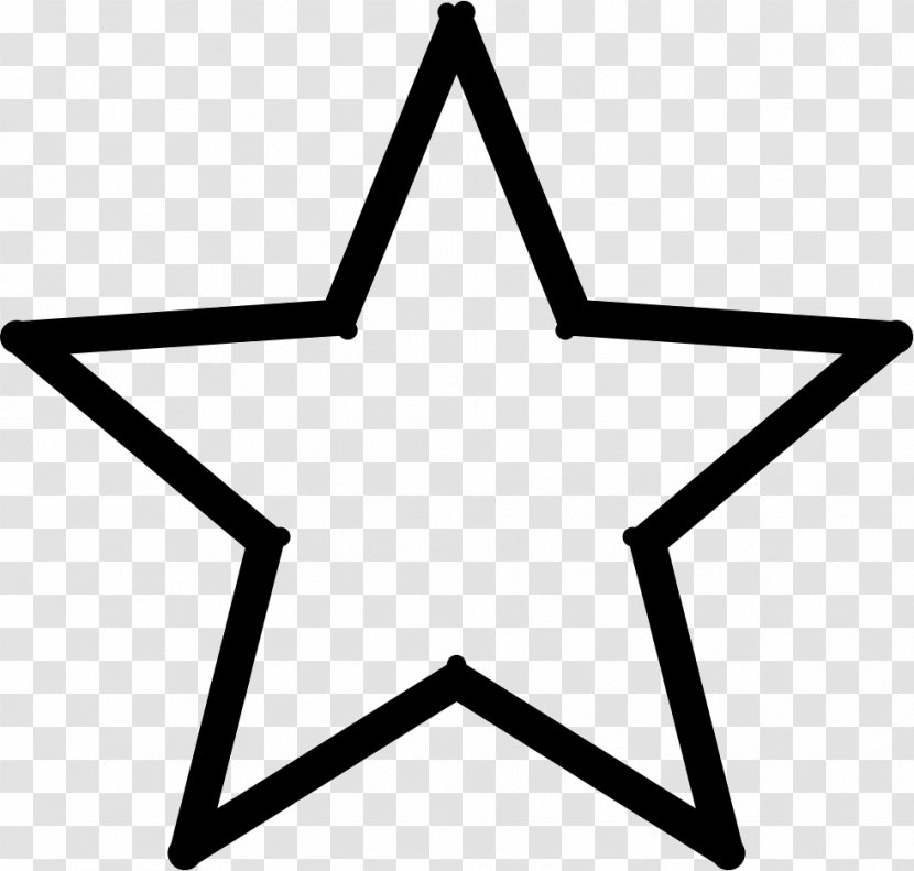 Five-pointed Star - Black And White - Red Transparent PNG