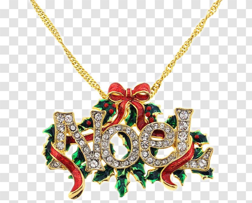 Rudolph Pendant Christmas Necklace Jewellery - Fashion Accessory - Theme Jewelry Transparent PNG