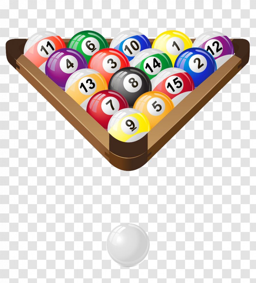 Billiard Ball Pool Snooker Billiards - Cue Sports - Gracefully And White Transparent PNG