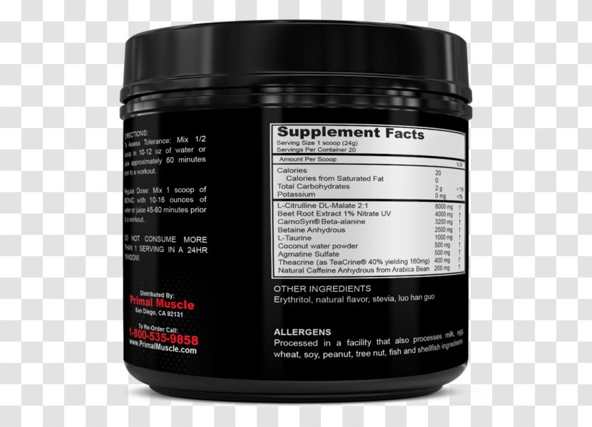 Pre-workout Branched-chain Amino Acid Creatine Muscle - Preworkout - Enhance Strength Transparent PNG