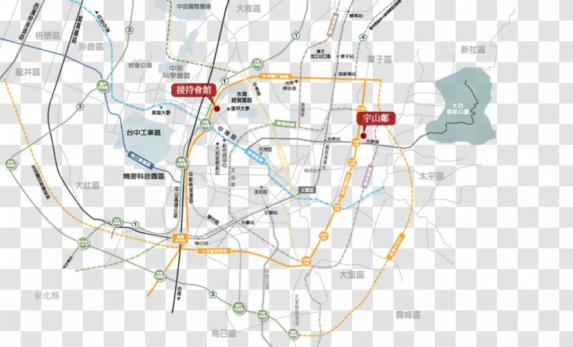 Provincial Highway 74 宇山邻 Changhua County Kibou Shounin Map - Diagram - Html Javascript Transparent PNG