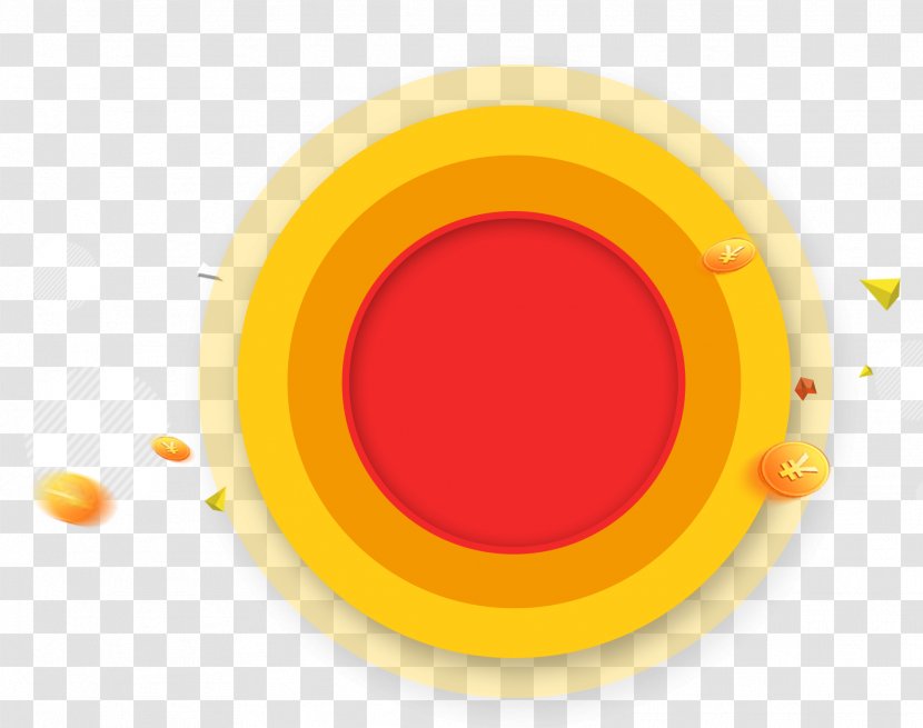 Yellow Circle Font - Orange - Round Transparent PNG