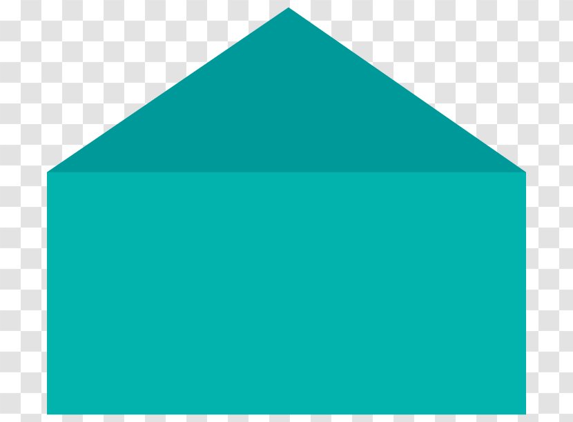 Teal Green Turquoise Triangle - Envelope Transparent PNG
