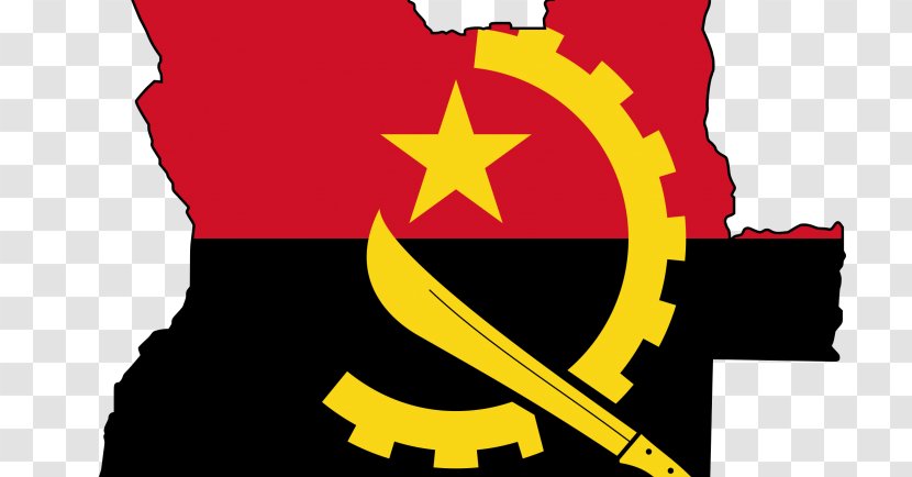Flag Of Angola National Map - Yellow Transparent PNG