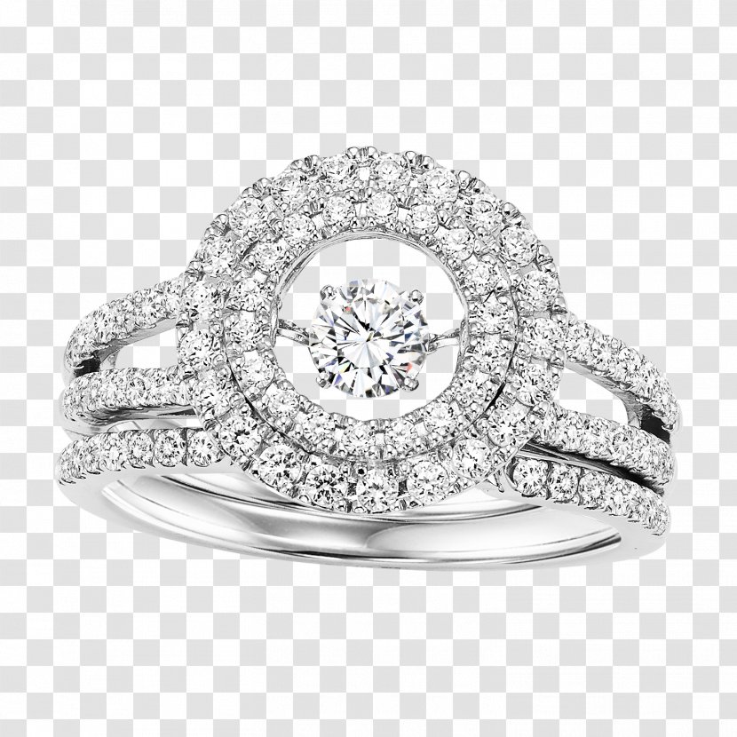 Wedding Ring Silver Jewellery Rhythm Of Love - Gemstone Transparent PNG
