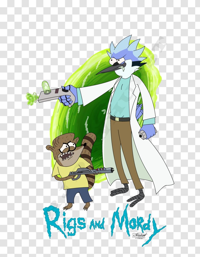 Rick Sanchez Mordecai Rigby Morty Smith Cartoon - Regular Show And Transparent PNG