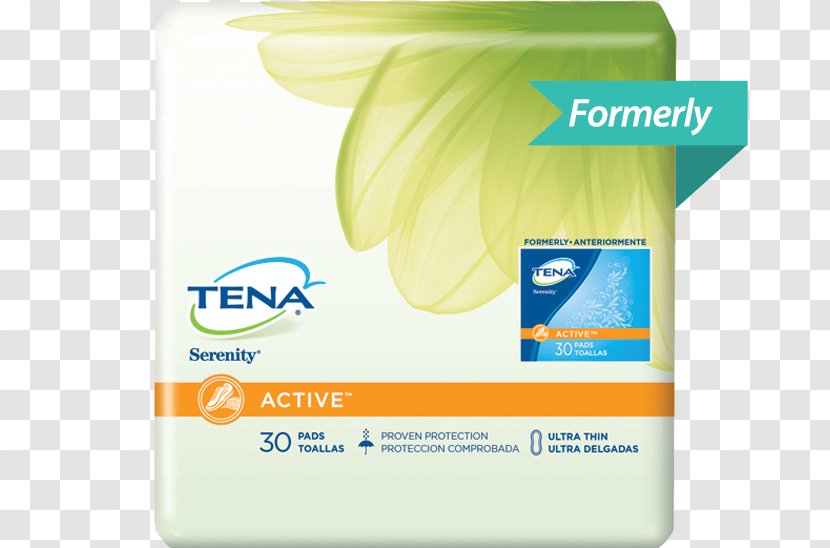 TENA Incontinence Underwear Urinary Pad Pantyliner - Watercolor - Super Absorbent Transparent PNG