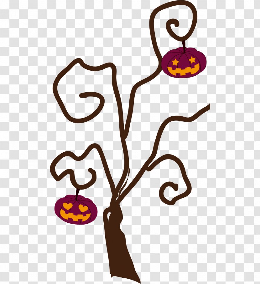 Halloween Clip Art Image Design - Branch - Fall Tree Transparent PNG