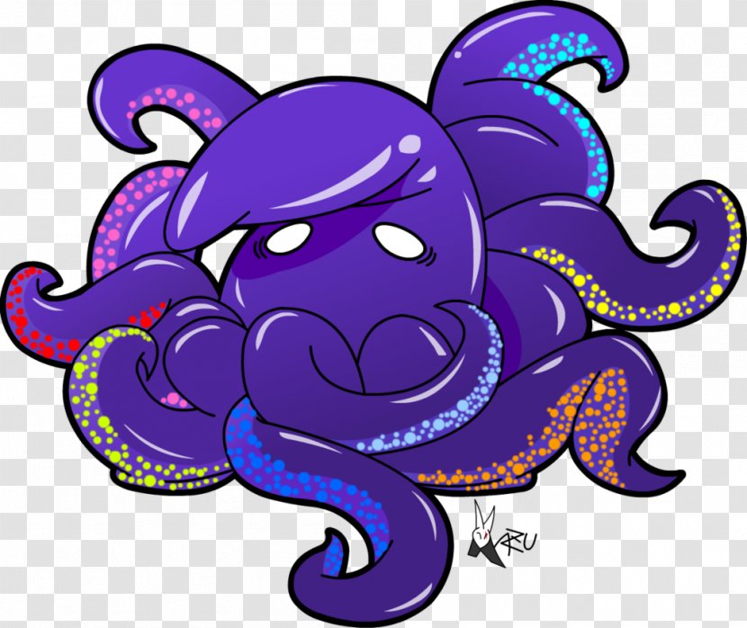 Octopus Cephalopod Cartoon Clip Art - Artwork - Drawing Transparent PNG