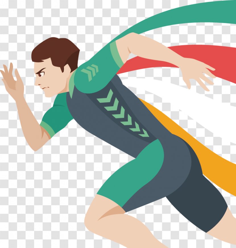 Olympic Games Running Euclidean Vector - Watercolor - 2016 Rio Athletes Transparent PNG