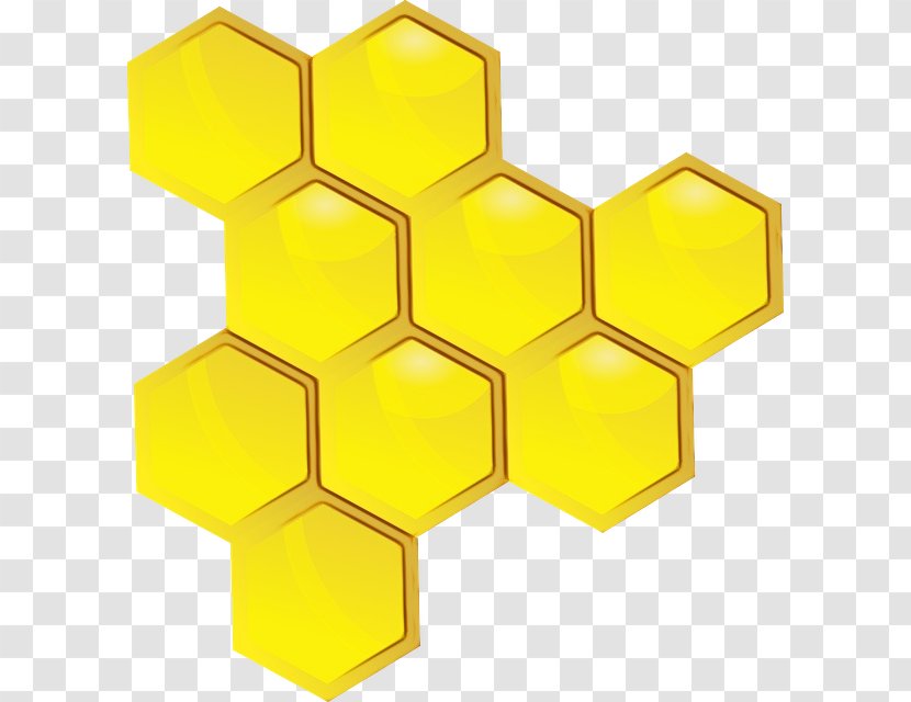 Honeycomb Product Design Symmetry Angle - Symbol - Yellow Transparent PNG