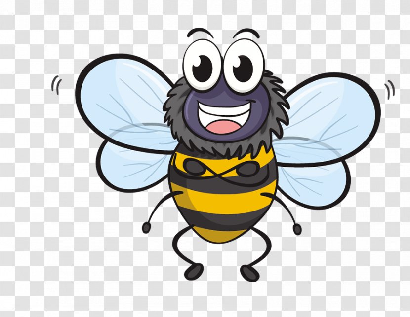 Insect Bee Clip Art - Yellow Transparent PNG