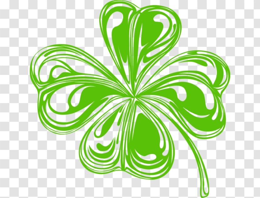 Ireland Shamrock Four-leaf Clover Saint Patricks Day Clip Art - Symmetry - Divider Cliparts Transparent PNG