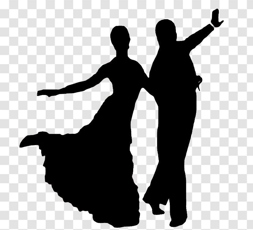 Silhouette Foxtrot Ballroom Dance Jive - Dancing Transparent PNG