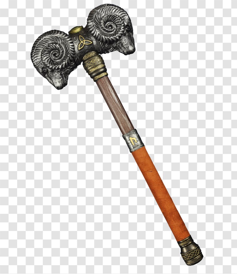 Axe Middle Ages Live Action Role-playing Game Hammer Weapon - Warrior Transparent PNG
