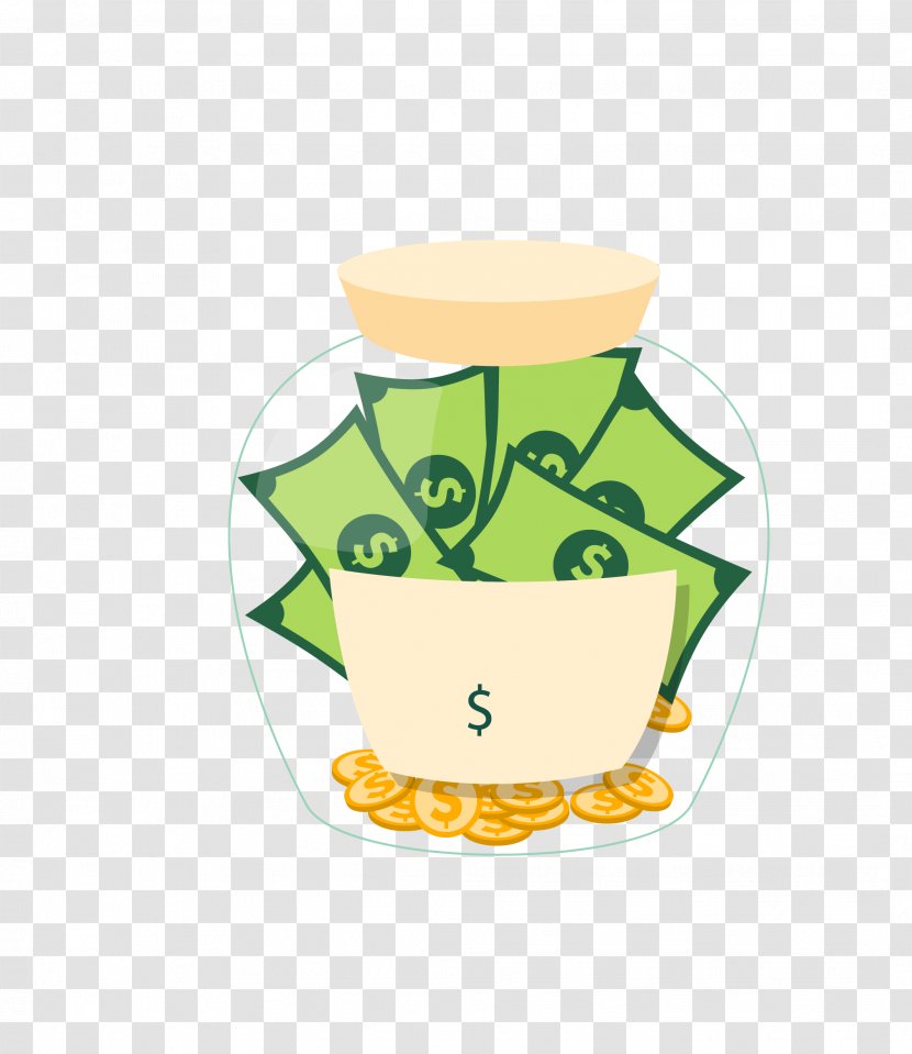 Finance Financial System Pension Coin - Vector Color Wishing The Dollar In Bottle Transparent PNG
