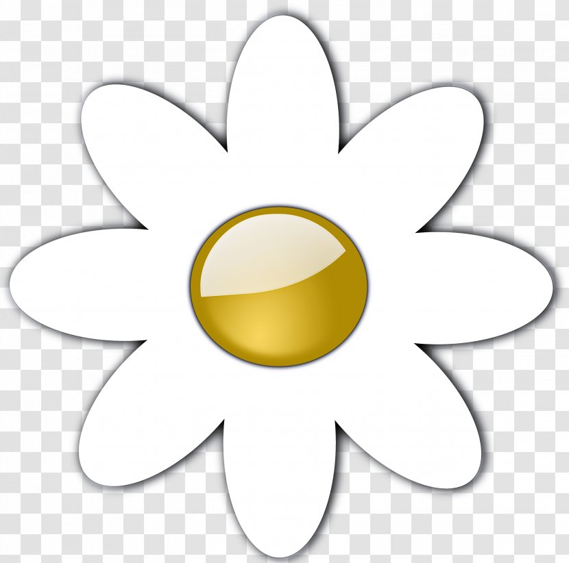 Yellow Clip Art Circle Symbol Sticker - Plant - Smile Flower Transparent PNG