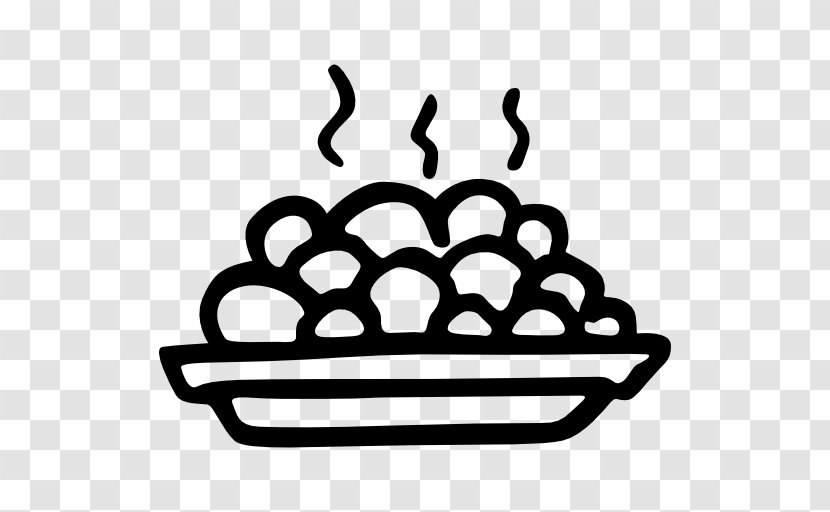 Meatball Food Plate Pea - Fork Transparent PNG