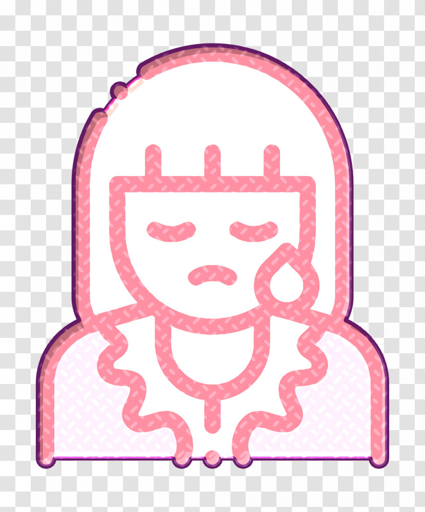 Sad Icon Funeral Icon Woman Icon Transparent PNG