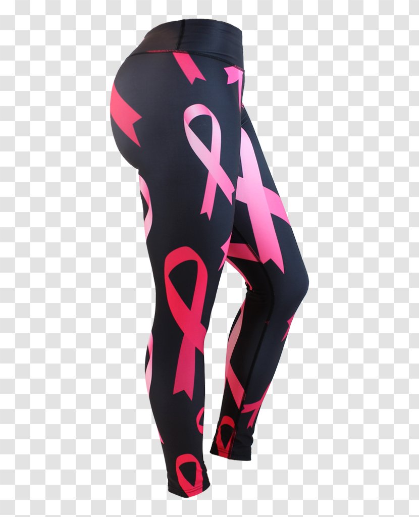 Leggings Pink Ribbon Tights Clothing - Heart Transparent PNG